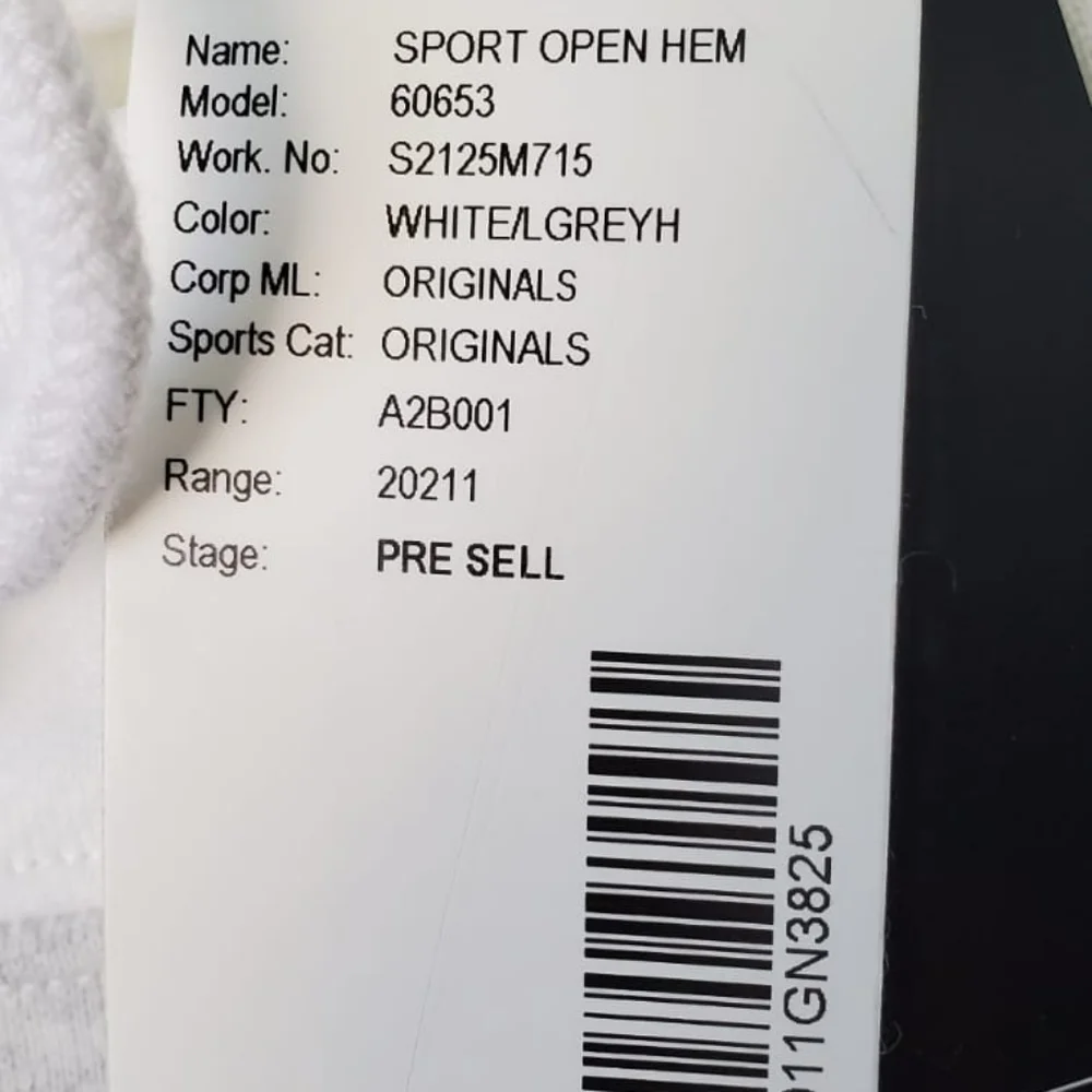 Adidas Hoodie Sport Open Hem White/LIGHT GREY  Size M Men's - Picture 12 of 16